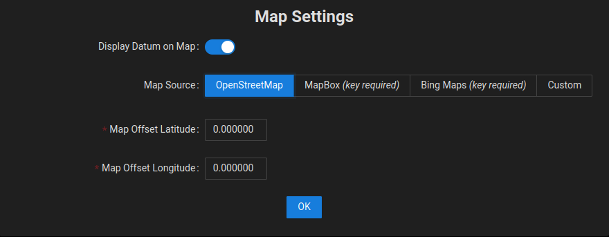 Map Settings OSM