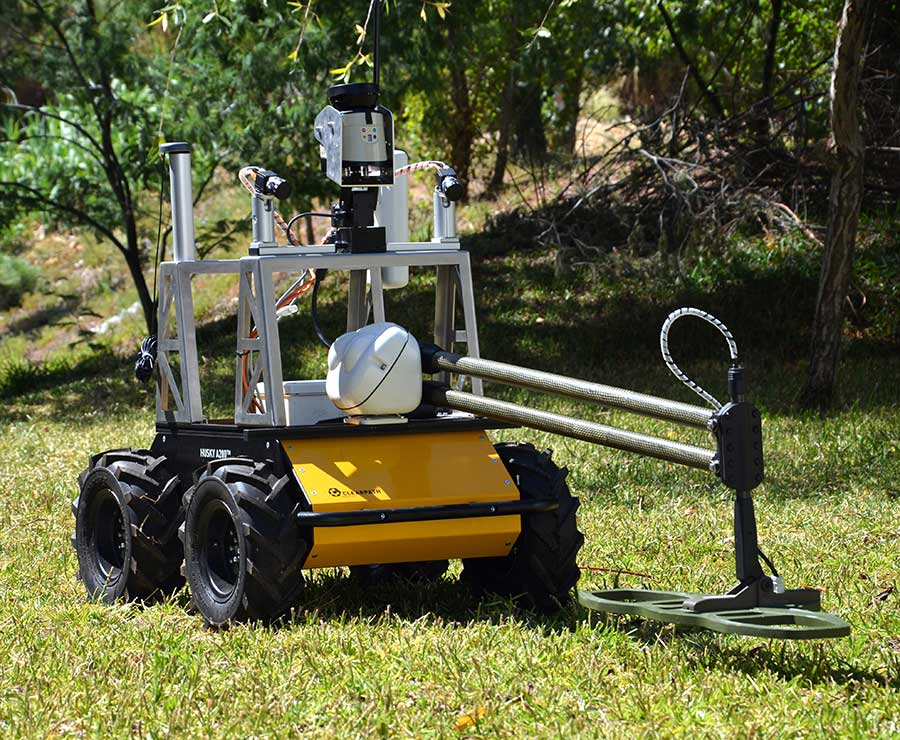 Autonomous demining research with Husky 